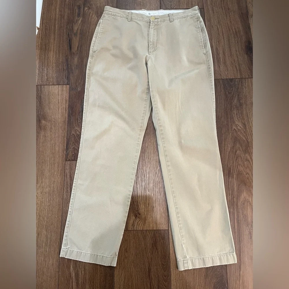 J.Crew Classic Fit Men’s Khaki Chino Pants Cotton Straight Leg Size 32x32(32x31)
